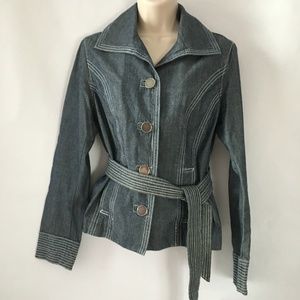 CHICO'S Women's Denim Jacket Blue Size 0